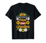 Sunflower Blessed To Be Called Mom And Grandma Mother's Day T-Shirt