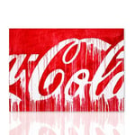 Declea Tableau moderne Coca Cola Mario Schifano Peinture sur Toile, Art moderne Mobilier mural Impression sur toile moderne