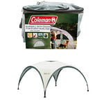 Coleman Gazebo Event Shelter L Including Side Panel with Door and Window, Garden and Camping, Sturdy Steel Poles Construction, Large Event Tent, Portable Sun Shelter with Sun Protection SPF 50+