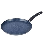 Russell Hobbs 25cm Pancake Pan - Nightfall Stone, Xylan Non-Stick, Flat Crepe Frying Pan, PFOA-Free, Soft Touch Stay Cool Handle, Induction Hob Suitable, for Omelette, Chapati, Roti, Dishwasher Safe