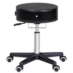 Master Massage Glider Ergonomic Round Swivel Adjustable Rolling Hydraulic Stool Barber Dental Chair for Therapist, Tattoo, Spas, Facial, Beauty, Lash, Salons, Home, Studio, Workshop, Office Use.