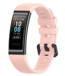 Strap-it Bracelet silicone - compatible pour Huawei Band 3/4 Pro (rose clair)