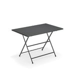 EMU - Arc en Ciel Folding Table 110 cm, Antique Iron - Hagebord - Grå - Metall