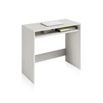 LOUNGITUDE - GASTON - Bureau avec niche - Blanc - L79 x P43 x H78cm