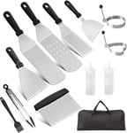 11 Pices Spatules pour Barbecue AMZMUKAUP Ensemble de Spatuleen Acier Inoxydable Ensemble d39accessoires p PIECES DETACHEES CUISSON