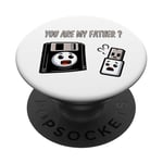 Disquette vers clé USB 90s 00s Ordinateur Drôle Geek Joke PopSockets PopGrip Adhésif