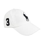 Ralph Lauren Polo Cotton Chino Baseball Sport Cap Whire One Size Hat