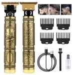 Tondeuse Barbe Homme,Tondeuse Cheveux Professionnel Rasoir Barbe Electriques Tondeuse Barbe et Cheveux Homme Tondeuse de Finition Kit Tondeuse de Précision Rechargeable Domestique et Salon de Coiffure