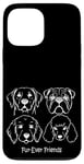 iPhone 13 Pro Max Dog Face Breeds Fur-Ever Friends Cute Puppy Pet Lover Case