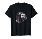 BULLDOG WITH DREADS FOR DOG AND REGGAE LOVERS T-Shirt