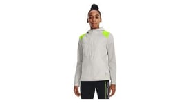 Veste coupe vent femme under armour run anywhere blanc jaune