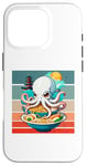 iPhone 16 Pro Octopus Ramen Japanese food pagoda playful cute Sea bowl Case