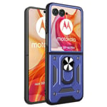 Motorola Razr 50 Ultra 5G - SLIDE Hybrid skal m/kickstand - Blå