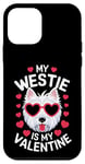 Coque pour iPhone 12 mini West White Terrier Westie My Valentines Hearts Day