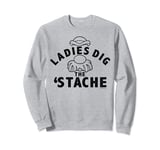 Mr. Potato Head Ladies Dig The 'Stache Sweatshirt