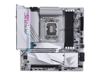 Aorus B760m Elite X Ax - Hovedkort - Micro Atx - Lga1700-Sokkel - B760 Chipset - Usb-C 3.2 Gen 2X2, Usb-C 3.2 Gen2, Usb 3.2 Gen 1, Usb 3.2 Gen 2 - 2.5 Gigabit Lan, Wi-Fi 6E, Bluetooth - Innbygd Grafikk (Cpu Kreves) - Hd-Lyd (8-Kanalers)