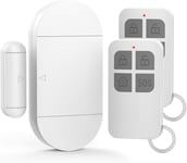 GuDoQi Door Alarm Sensor, Wireless Remote Window Alarm, 2 Remote Controls, 130