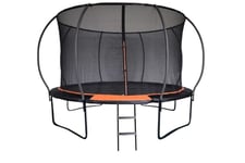 Evo-X Family Trampoline With Safety Zip Netted Enclosure, Premium Outdoor Bouncer Easy Assembly Ideal for Kids and Adults,10 ft