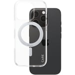 CARE by PanzerGlass Magsafe Kickstand Case for iPhone 16 Pro (Clear/Silver)