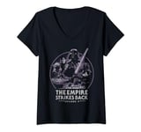 Star Wars: The Empire Strikes Back Group Shot Dark Circle V-Neck T-Shirt