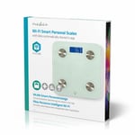 Nedis Smart App Fat Scale Bathroom 2 Body Bluetooth BMI Body Weighing Analyse