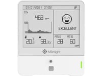 Milesight Iot Milesight Indoor Ambience Monitoring Sensor Lorawan Temp. Humidity Co2 Pir Light Tvoc Hpa Pm 2.5 Pm10 O3 E-Ink