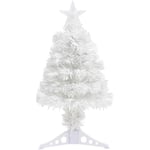 Inlife - Sapin de Noël artificiel avec led Blanc Fibre optique 64 cm