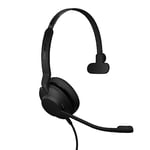 Jabra Evolve2 30 SE Micro-casque filaire mono à réduction de bruit avec technologie d’appel à 2 microphones et câble USB-A - Fonctionne avec les plateformes UC telles que Zoom et Google Meet - Noir