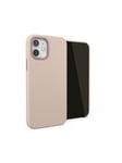 Pipetto Magnetic Leather Case for iPhone 12 mini - with magnetic holder - Dusty Pink