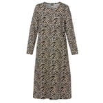 Trofe Zebra Long Sleeve Dress Flerfärgad bomull Medium Dam