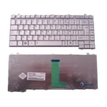 Clavier Français AZERTY Argent pour portable TOSHIBA Satellite L200