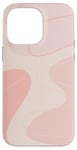 Coque pour iPhone 14 Pro Max Forme géométrique minimaliste de couleur neutre rose clair