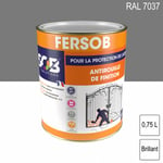 Peinture professionnelle Antirouille Fersob ral 7037 Gris poussière brillant 0,75L sob peintures