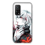 Coque pour Xiaomi Mi 10T / Mi 10T Pro Manga Kaneki Blanc