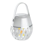 HOMELINE Flammelampe LED Helios Hvit - m/bluetooth spiller