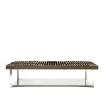 Ligne Roset - Ponton Low Table 120x70, Double Surface - Sofabord - Osko + Deichmann - Tre farget - Metall/Tre