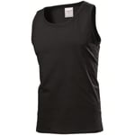 Stedman Classic Tank Top Men Svart bomull Small Herre