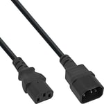 InLine 16632V câble électrique Noir 1,8 m Coupleur C13 Coupleur C14 - Cables électriques (1,8 m, Male connector / Female connector, Coupleur C13, Coupleur C14, Noir)