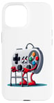 iPhone 15 Funny Retro Vintage Control Video Game Controller Old Gamer Case