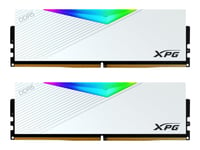 Xpg Lancer Rgb - Ddr5 - Sett - 32 Gb: 2 X 16 Gb - Dimm 288-Pin - 7200 Mhz / Pc5-57600 - Cl34 - 1.4 V - Ikke-Bufret - On-Die Ecc - Hvit