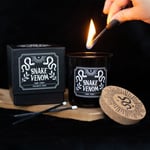 Snake Venom Gothic Dark Opium Scented Candle, Home Fragrance Pagan Gift