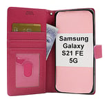 New Standcase Wallet Samsung Galaxy S21 FE 5G (SM-G990B) (Hotpink)