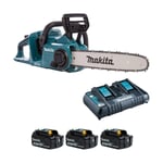 Makita DUC353PF-3 Twin 18v Brushless Chainsaw (3x3Ah)