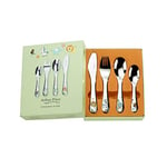 Arthur Price XPCH1017 4 Piece Child's Cutlery Set, Stainless Steel, Silver