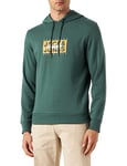 JACK & JONES Jorraces Sweat Hood FST Sweatshirt à Capuche, Trekking Green, L Homme