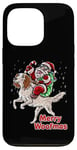 iPhone 13 Pro English Setter Santa Claus Christmas Dog Merry Woofmas Dogs Case