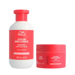 Wella Professionals Invigo Color Brilliance : Shampoing pour Cheveux Colorés Fins à Normaux + Masque Redonnant de la Brillance – Maintient l'Éclat et la Protection de la Couleur 250 ml + 150 ml