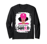 Support Squad You Are Not Alone Black Woman Breast Cancer Long Sleeve T-Shirt