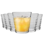 Duralex Prisme Glass Juice Water Tumblers Glasses Set Clear 275ml x12