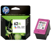 Original HP 62XL Colour Ink Cartridge For ENVY 5544 Inkjet Printer